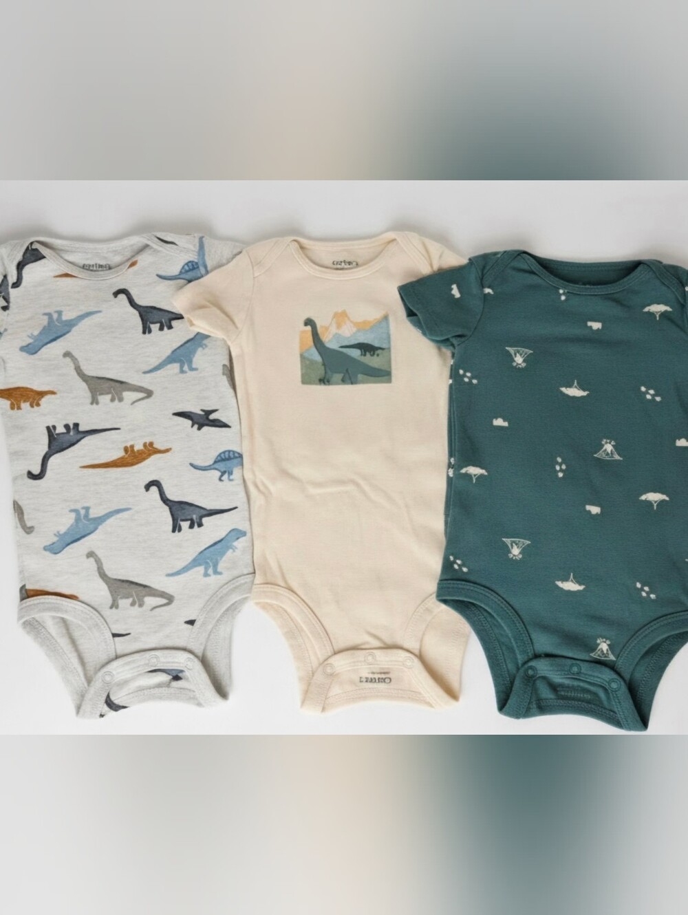 Carter's Dinosaur 3-Pack Bodysuits 18 Months